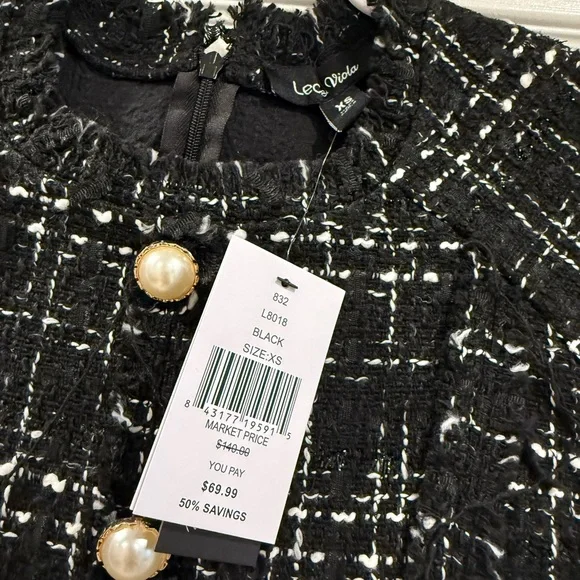 Lea & Viola Tweed Mini Dress - Picture 4 of 4